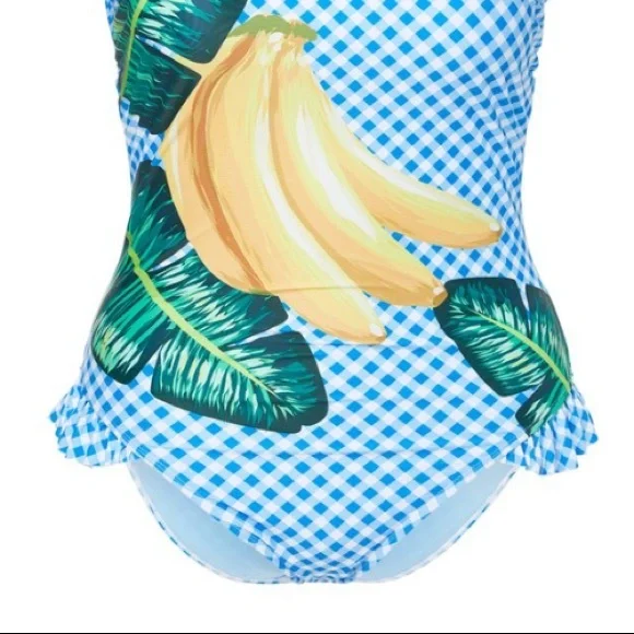 Juicy Couture Pink Label Blue Check Banana Ruffle - Picture 3 of 4